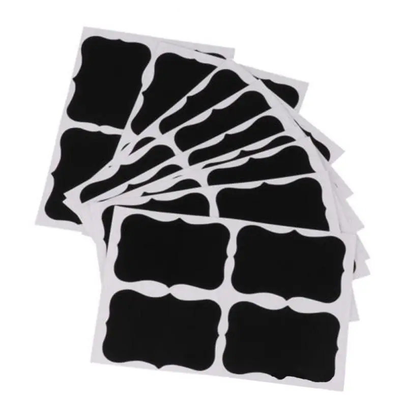 36 шт Многоразовые водонепроницаемые наклейки для стеклянных бутылок этикетки