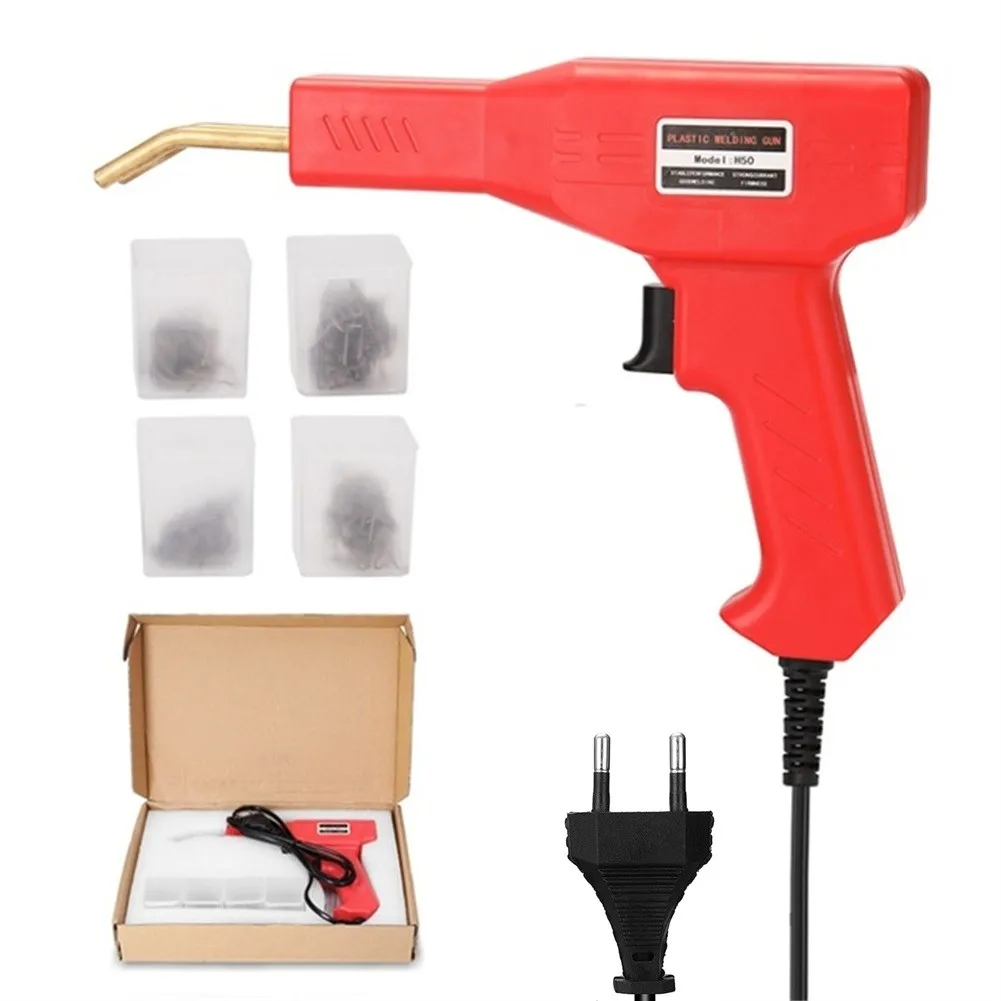 

50W Car Bumper Welding Machine Plastic Staple Welder Hot PVC Handy Repairing For Dashboard Lamp Frame Bumper Crack Heat Welding