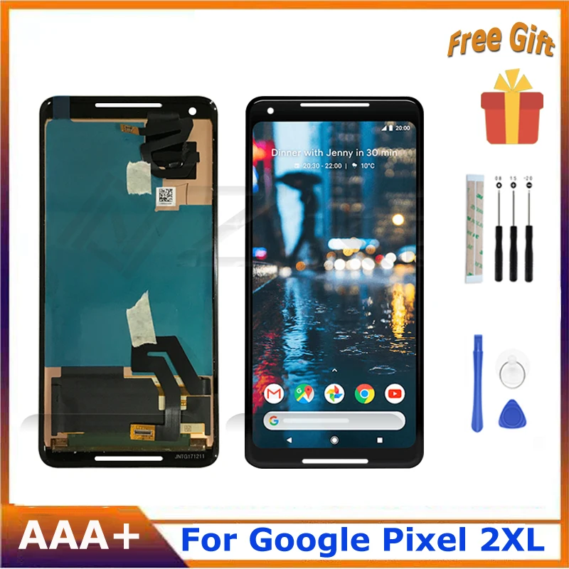 6.0"Amoled For Google Pixel 2 XL LCD Display Touch Screen for Google Pixel2 XL Panel Glass Digitizer Assembly Replacement Parts