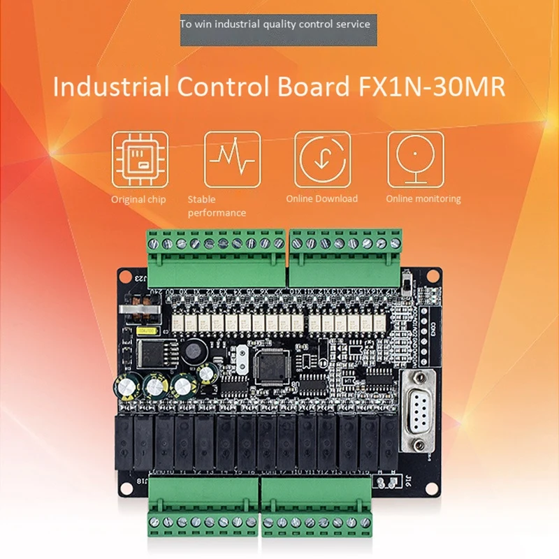 FX1N-30MR ПЛК промышленная плата управления 16 вход 14 выход с RS485 коммуникационный