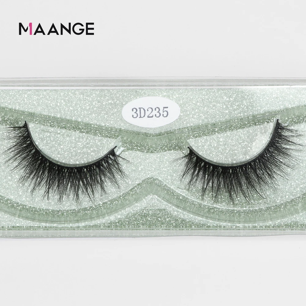 Ресницы Накладные MAANGE 3D из искусственной норки ресницы ручной работы для макияжа