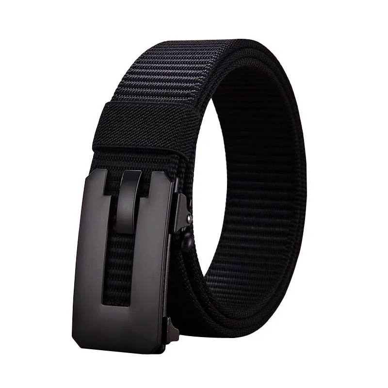 Men's Military Genuine Tactical Belt Alloy Automatic Buckle High Quality Nylon Army Canvas Male Belts Outdoor Sports Belt