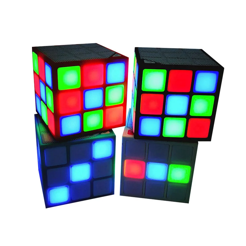 

Bluetooth Speaker Portable Soundbar Rubik's Cube Wireless Speaker Support TF Card Bluetooth RGB Speaker Waterproof Subwoofer