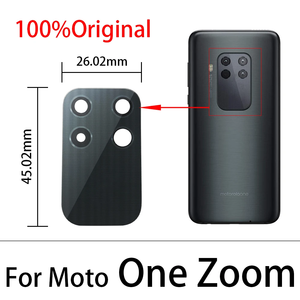 100% оригинальный объектив камеры закаленное стекло для Motorola Moto One Zoom Vision Camera Screen