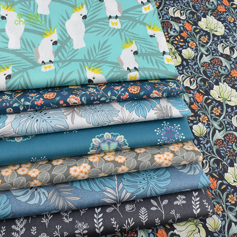 Jungle Parrot Cartoon Series Twill Cotton Fabric for DIY Sewing, Quilting, Baby & Children's Bedding Material image 5