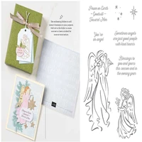christmas angel metal cutting dies and stamps diy scrapbooking album paper cards decorative crafts embossing die cuts new 2021