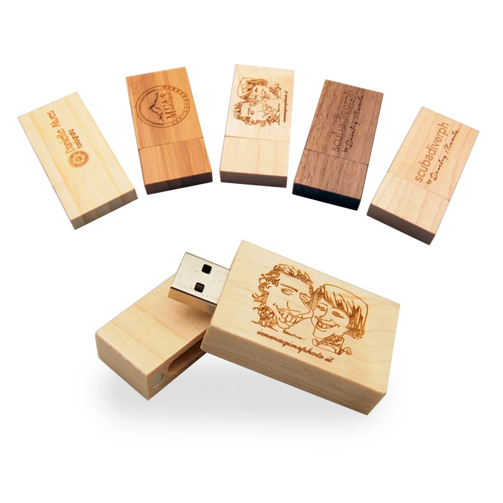 USB флеш накопитель деревянный бамбуковый 4 64 Гб|USB флэш-накопители| |