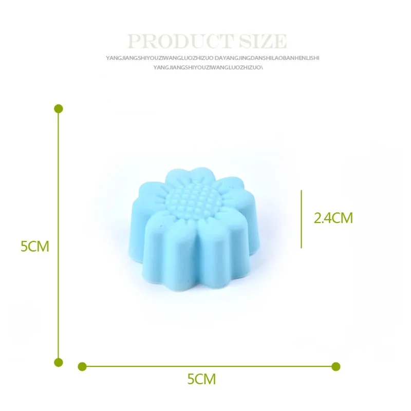 4 шт. цветок Подсолнух силиконовая форма для торта кубик льда лоток шоколада
