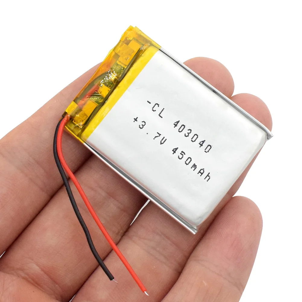 

1/2/3/4Pcs 3.7V lithium polymer battery 043040 450mAh lithium battery For GPS navigator MP5 GPS Bluetooth Speaker headset