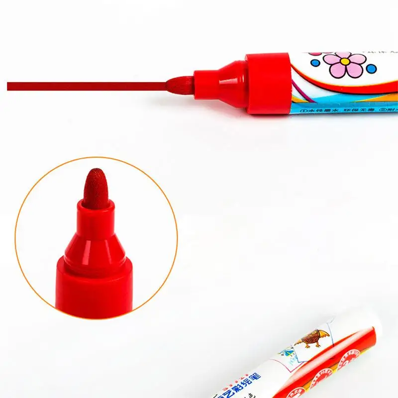 8 цветов маркеры для футболок перманентные ручки одежда ткань подпись дизайн