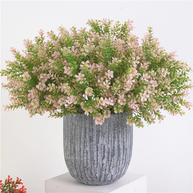 

Растения искусственные, свадебные украшения эвкалипта пластик зеленый лист домашний офисный стол декора искусственная листва искусственн...