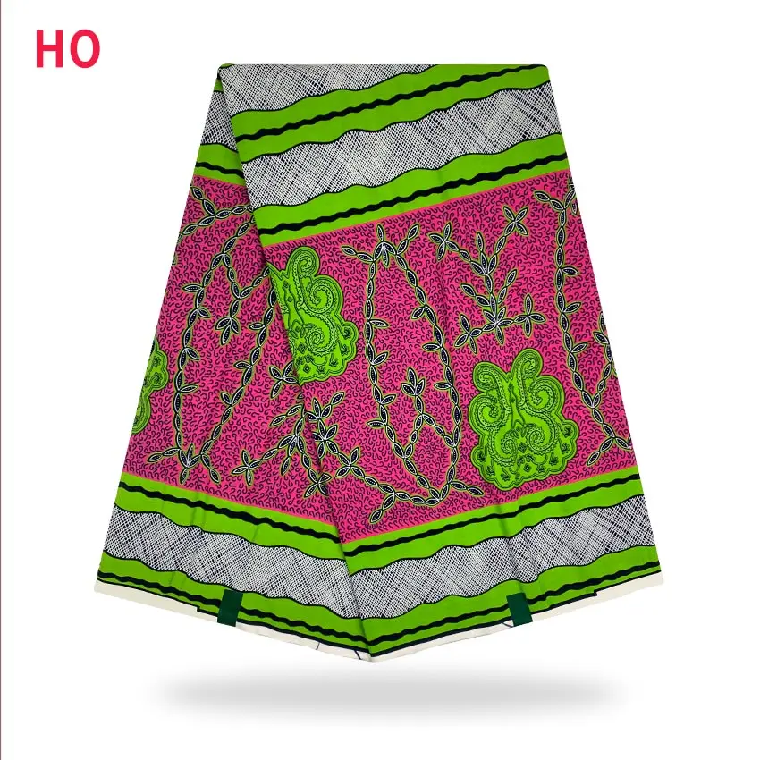 

Африканская восковая печать хлопчатобумажная ткань восковые принты Африканский модный настоящий восковой швейный материал H201012