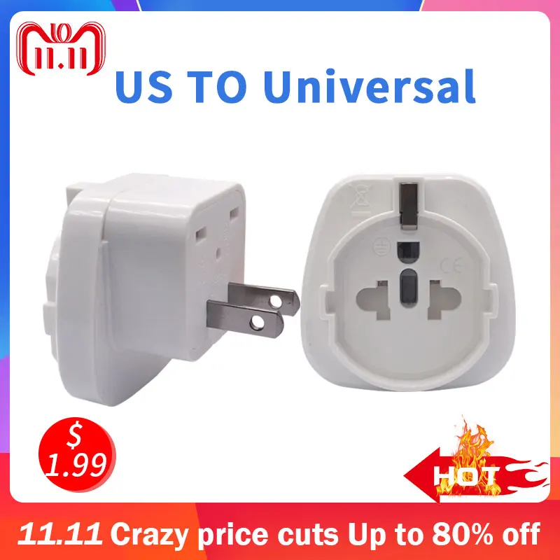 Штепсельная Вилка для путешествий США универсальное гнездо передачи