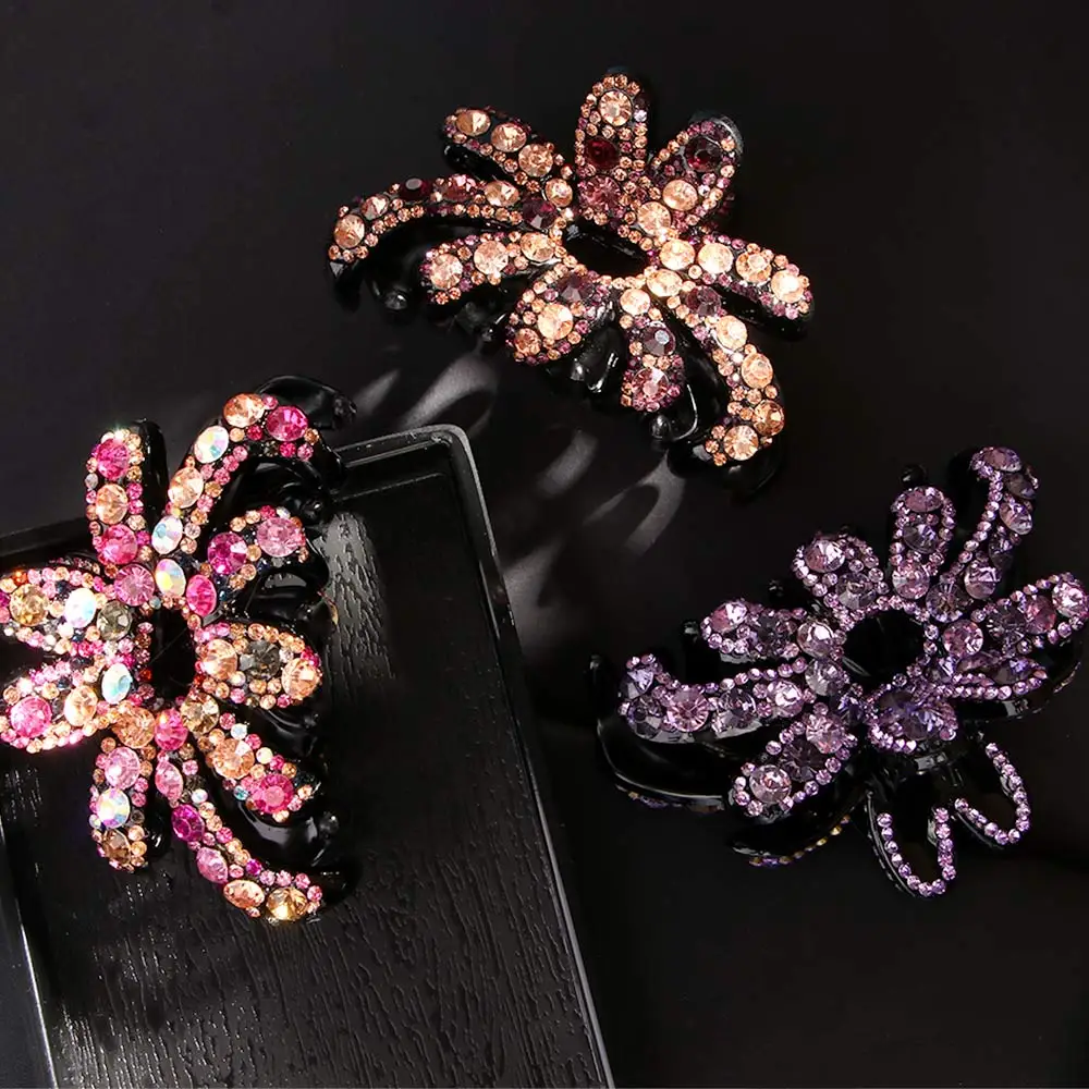 1 шт. модный элегантный Кристальный зажим для волос стразы|Шпильки и заколки