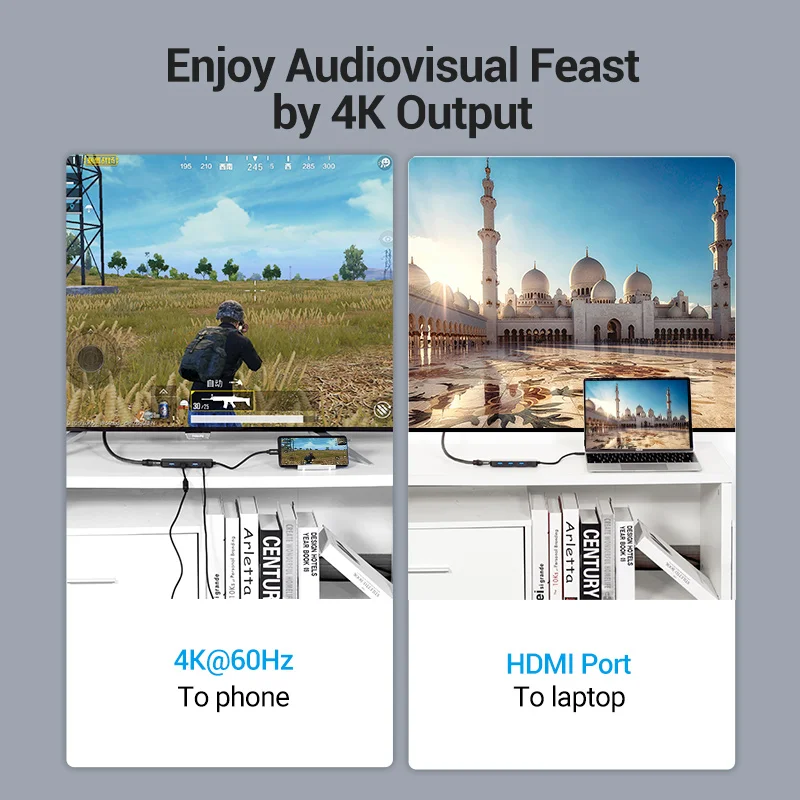 Vention Type c HUB C to Multi USB 3 0 4K HDMI PD адаптер многопортовая док станция для MacBook Pro Huawei Mate 30
