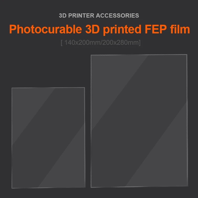 Детали для 3D принтера с ЖК дисплеем 8 9 дюйма FEP пленка листы Fep 0 1 мм смолы УФ