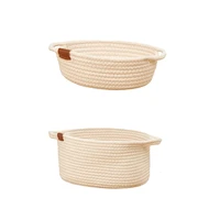 cotton storage basket small basket desktop cloth storage woven basket sundries sorting storage basket