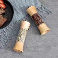 wood pepper grinder and salt kitchen mill spice wooden automatic adjustable grinders ceramic electric ceramics set for design