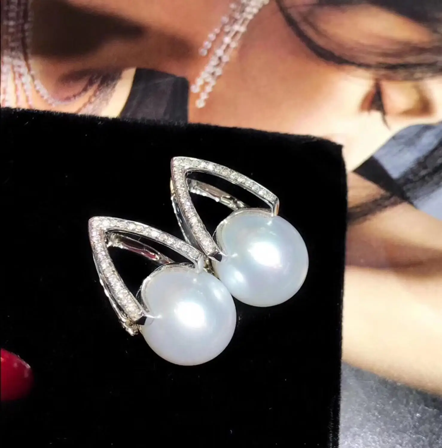 Изящные Ювелирные изделия чистый цвет натуральное японское происхождение Akoya 11-12