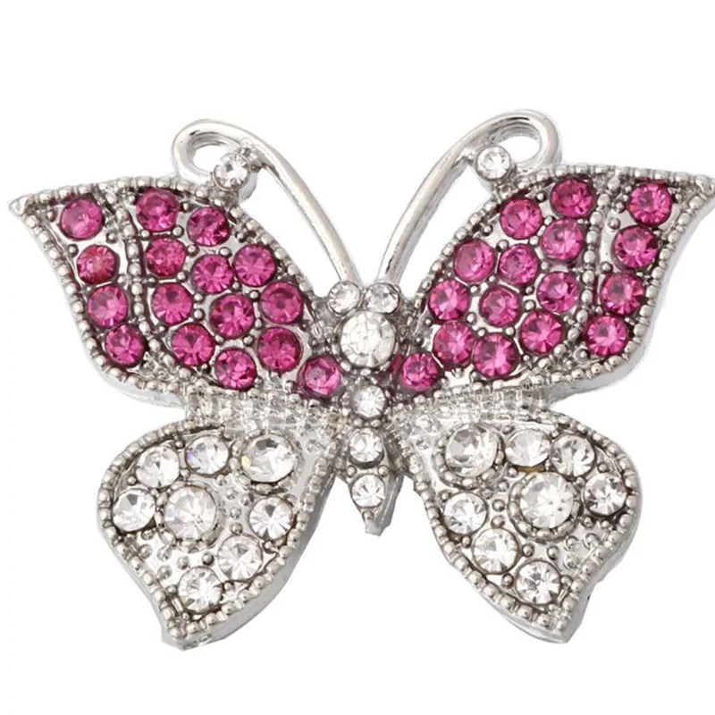 5 шт. новинка ювелирное изделие с бабочками стразы металл 18 мм кнопки подходят для