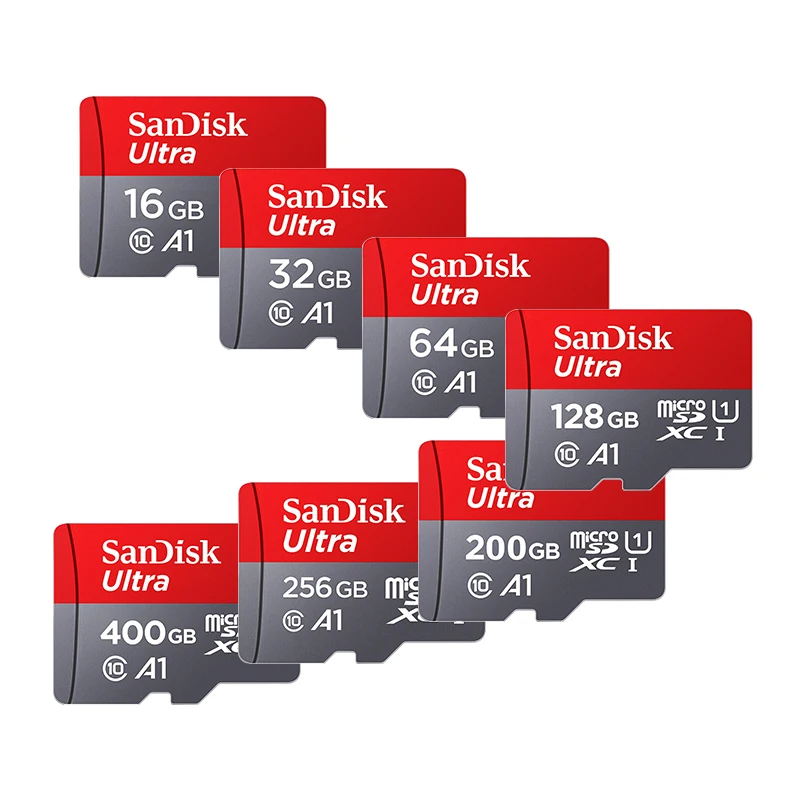 SanDisk Ультра карта памяти 400 Гб 256 ГБ 200 ГБ 128 Гб 64 Гб micro sd карта 32 ГБ 16 ГБ tf карта microsd usb 3,0 флеш-карты Подарочный адаптер