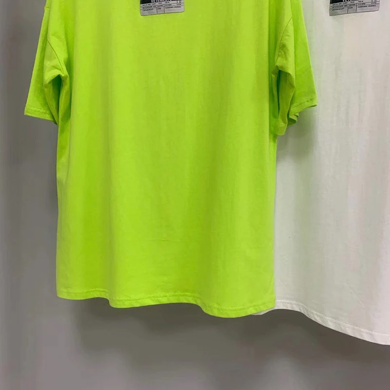 

20ss Vetements T-Shirt Black White Green 1:1 High Quality Men Women Hip Hop Anarchy Logo Print Vetements Tops Tee TShirt