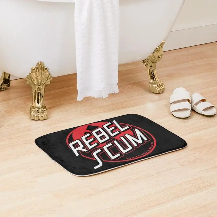 

Rebel Emblem Red Bath Mat Pad Decoration Rug Wash Cartoon.Doormat Toilet Bedroom Modern Home Floor Anti-Slip Shower Room