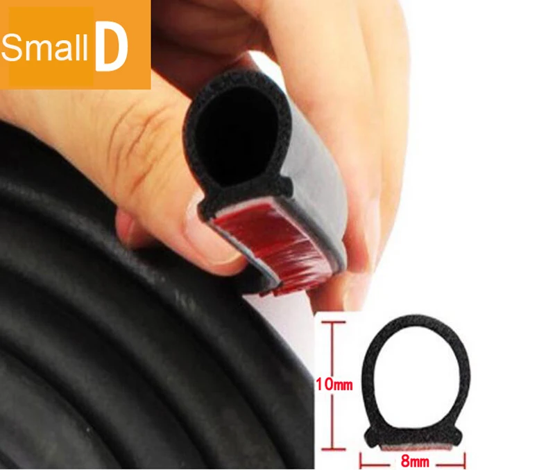 Уплотнительная лента для автомобильной двери 4 м в форме B P Z большой D EPDM