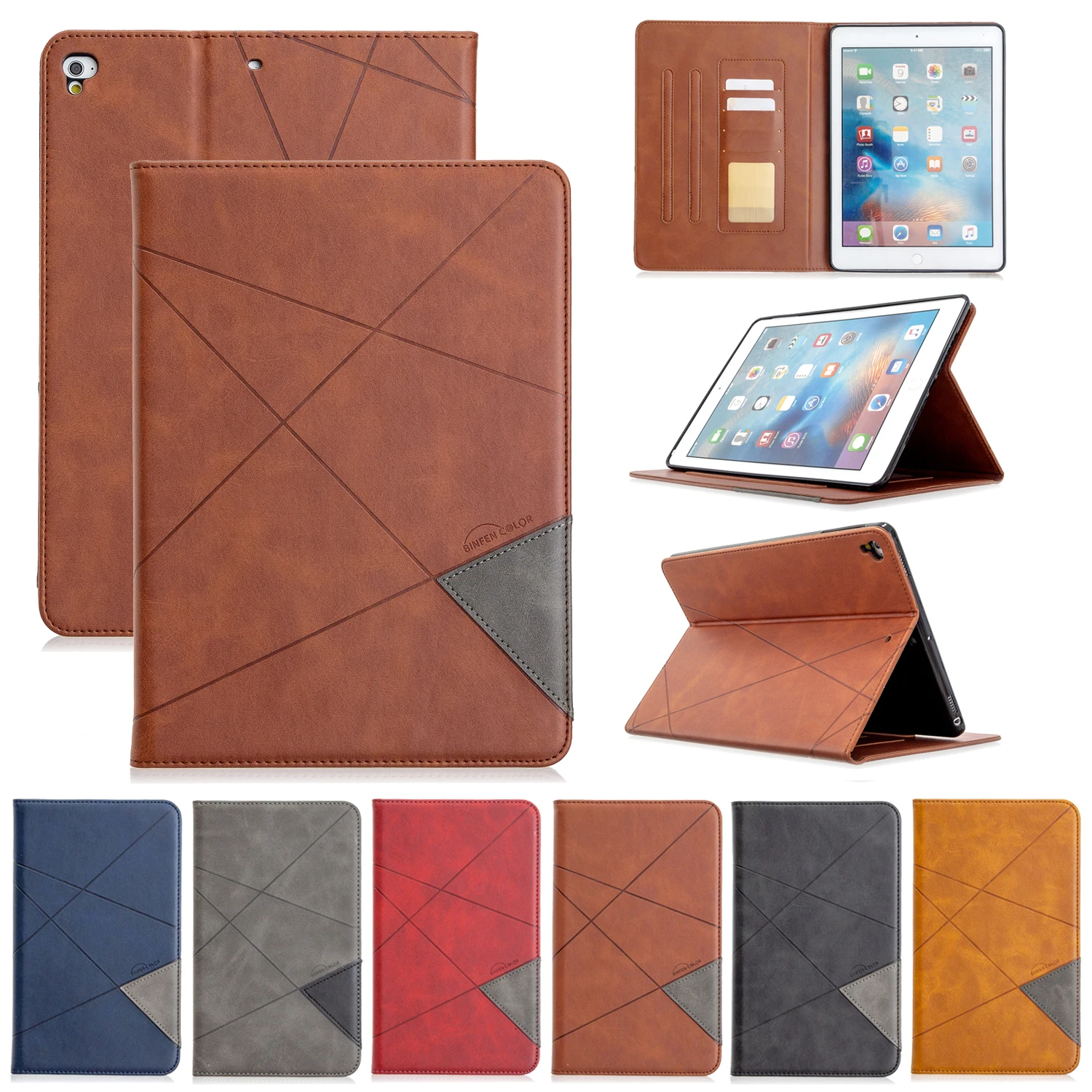 Чехол из искусственной кожи для iPad Air 56789 умный чехол планшета подставка