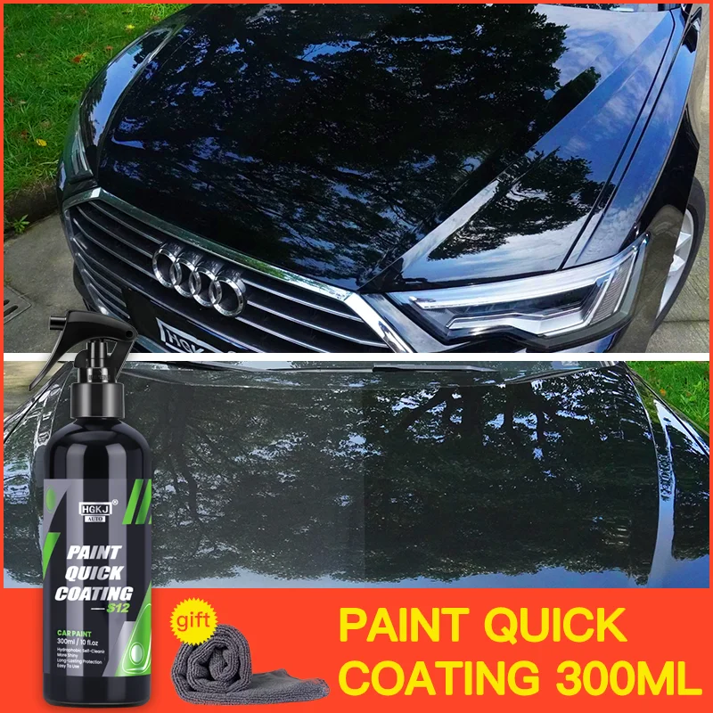 S12 Car Nano Ceramic Coating Hydrophobic Spray Automotive Liquid Wax Paint Care Long Lasting Protection Waterproof Polish Wax