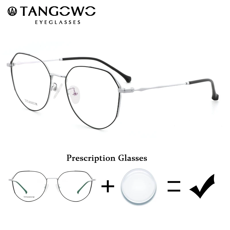 TANGOWO мужские ультралегкие градусные Очки стильные очки по рецепту титановая