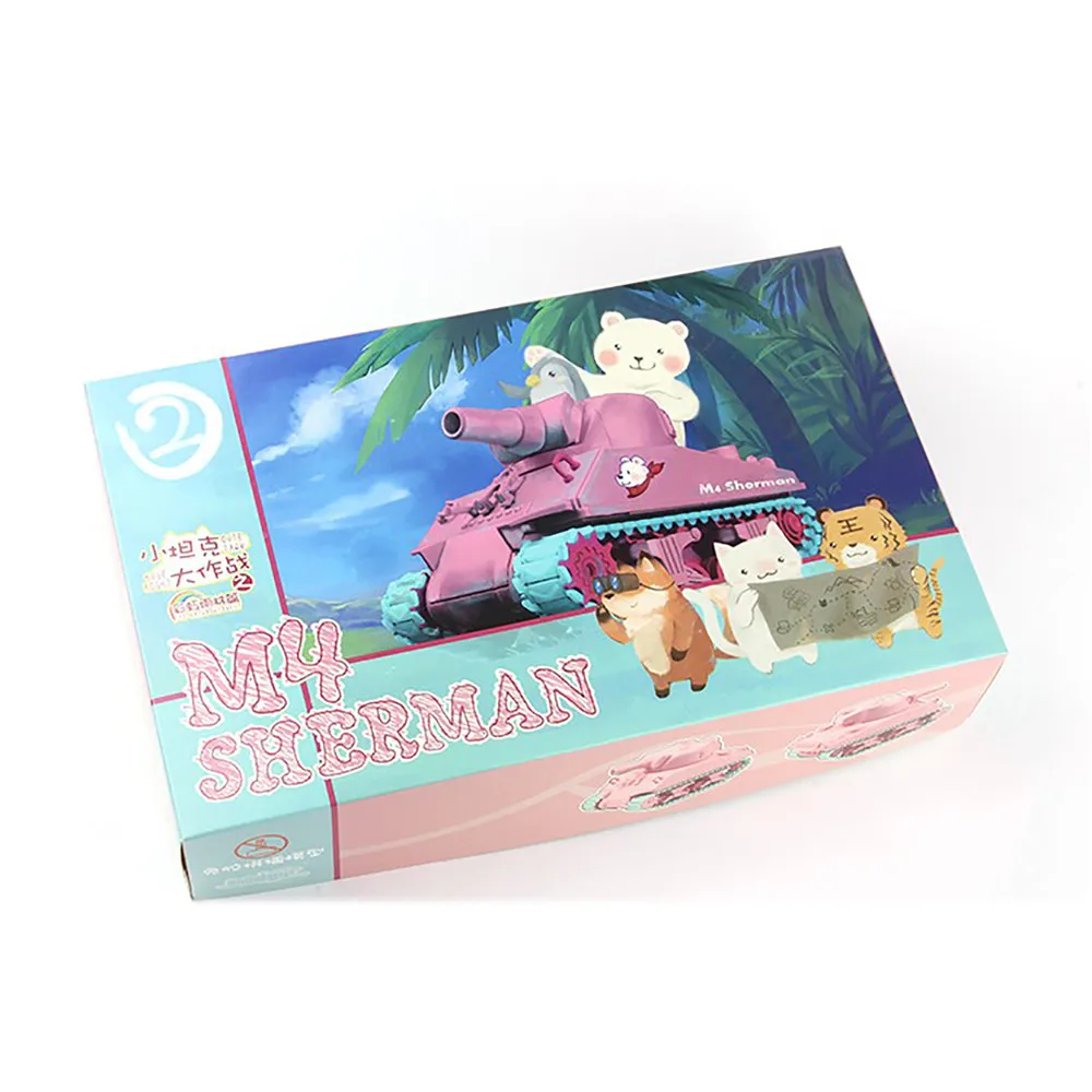 

For Trumpeter 07316 US M4A3 Sherman Q Edition Tank Model DIY Assembly Kits Pink Model Kids Toys Gift