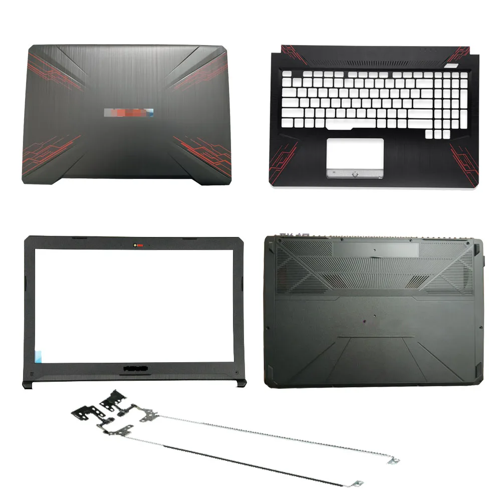 

New Laptop LCD Back Cover/Front bezel/Hinges/Palmrest/Bottom Case For ASUS FX80 FX80G FX80GD FX504 FX504G FX504GD/GE 47BKLLCJN80