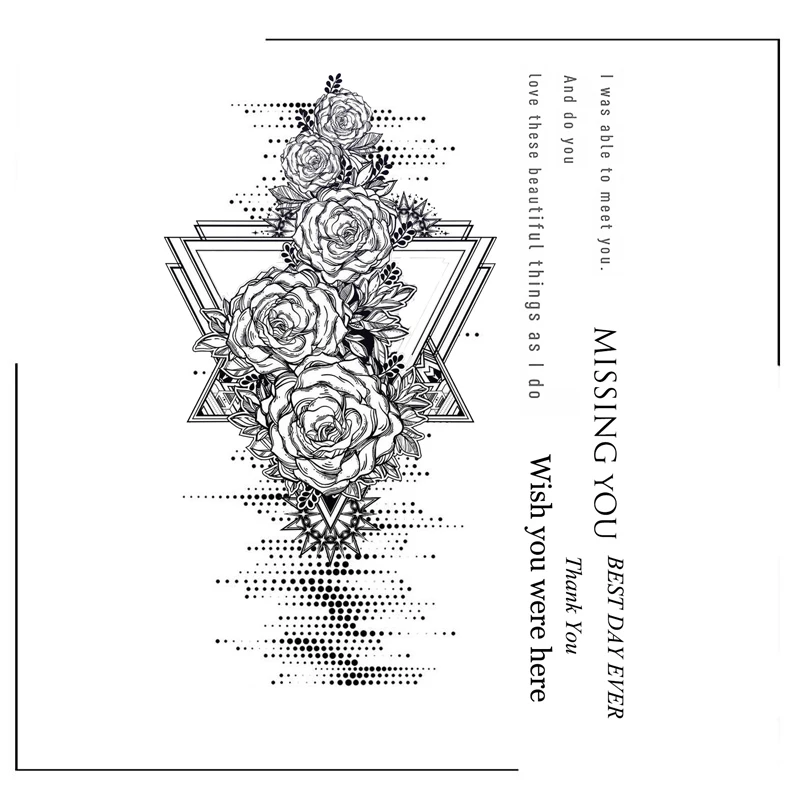 

Vintage Floral Pattern Clear Stamps Scrapbooking Crafts Decorate Photo Album Embossing Cards Making Clear Stamps New