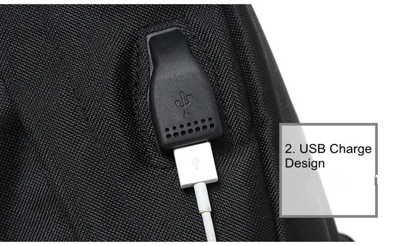 Winmax USB рюкзаки для ноутбука с цепочкой, водонепроницаемый рюкзак с защитой от кражи, большой объем, рюкзак для путешествий, школьная сумка для подростков, мальчиков и девочек, Mochila