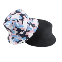 2021 new fashion street camouflage bucket hat women men outdoor hiking fishing sun protection fisherman cap