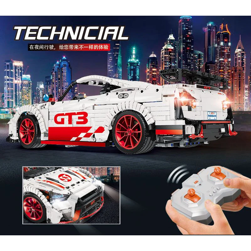 

QZL 3408PCS High-Tech 23010 Racing Car MOC Building Blocks DIY Assemble Toys Boys' Gift