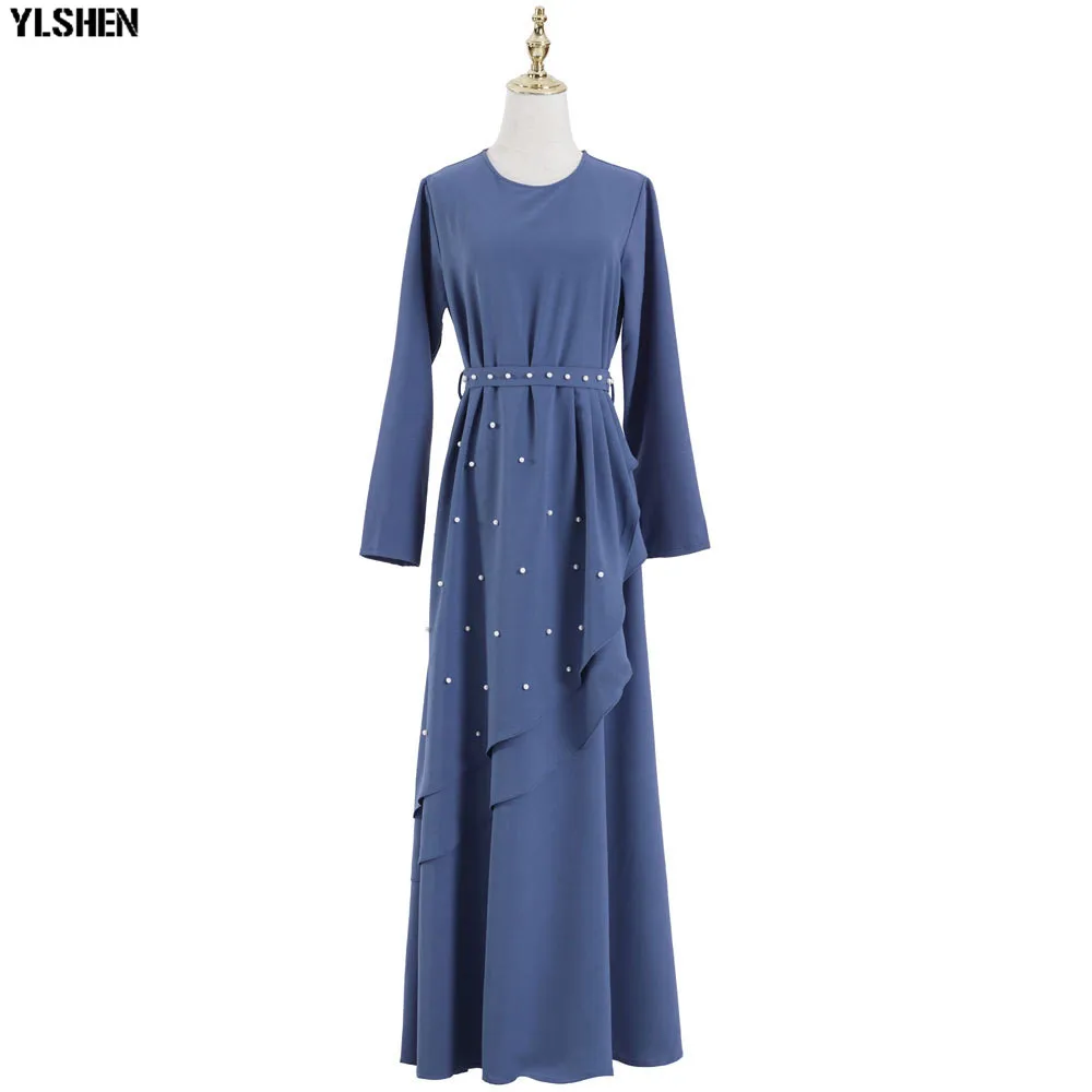 Мусульманское платье Abaya в Дубае роскошное высококлассное вышитое жемчужное