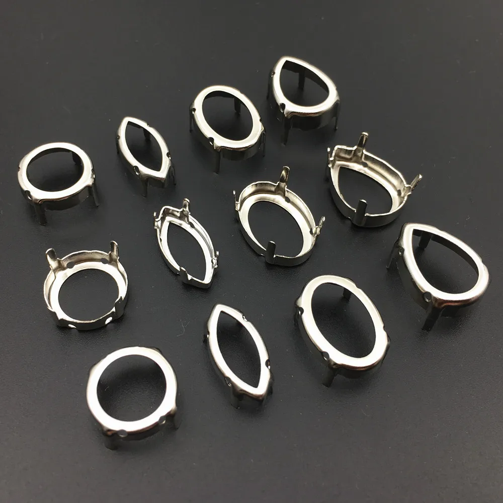 Пустой медный зажим для пришивания камней шитья Стразы | Дом и сад