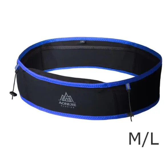 Black Blue ML AONIJIE ремень для бега спортивная сумка водостойкая поясная сумка для бега на открытом воздухе марафон Трейл гоночный тренировочный для мужчин и женщин - Цвет: Black Blue ML
