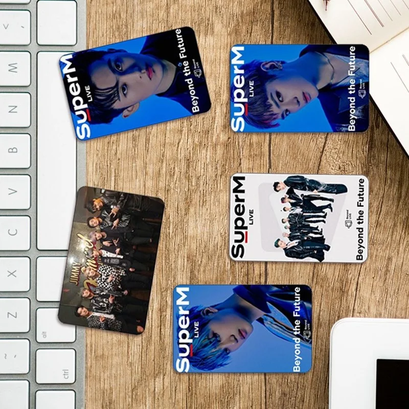 

10Pcs/Set!! LOMO Cards Self Made Crystal Sticker Fans Supplies KPOP SuperM Live Beyond the Future Photo Pictures Cards