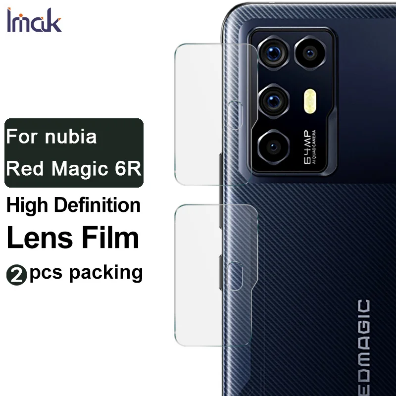 

2 шт., износостойкая защитная пленка Imak для объектива камеры Red Magic 6R