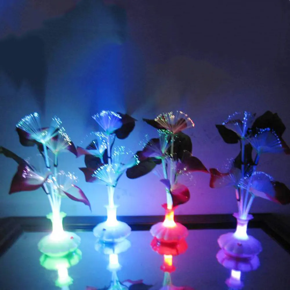 звезды на потолок Светодиодный волоконно оптические лампы цветок Звезда Калла