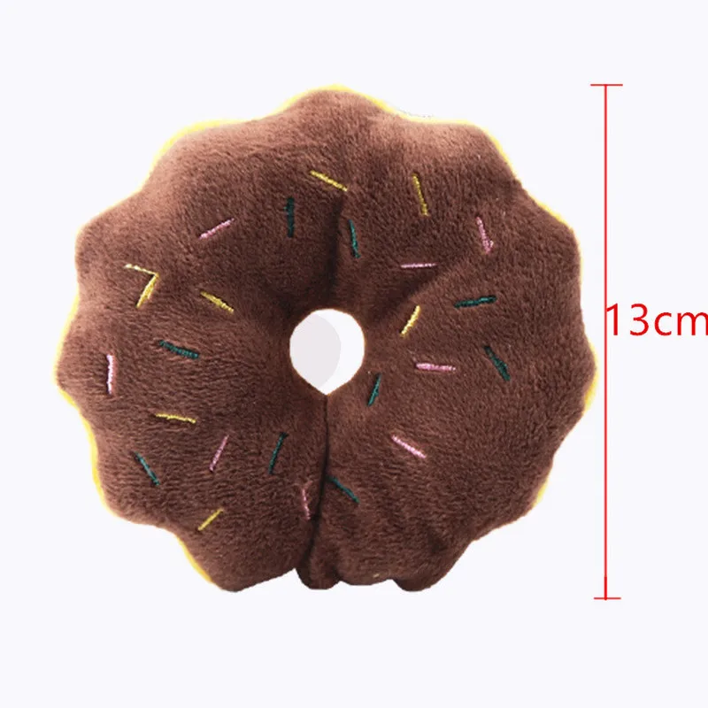 Мягкая собака пончики плюшевая игрушки для жевательная игрушка собак милый