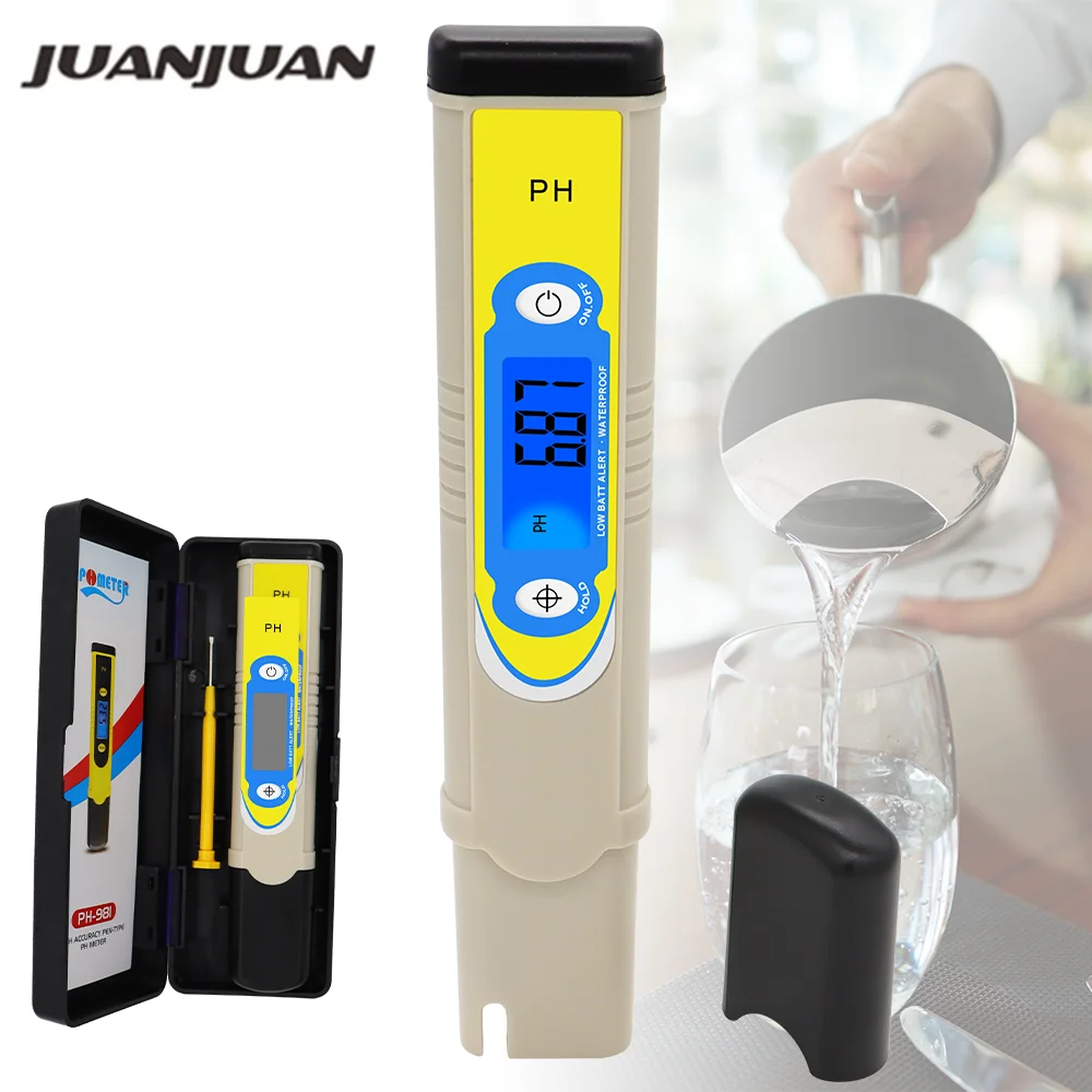 Цифровой измеритель PH ручка 4 цвета измерение тестирование качества воды