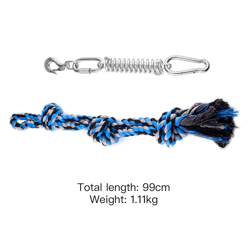 Прочные игрушки для собак из нержавеющей стали пружинный полюс Щенячий трос