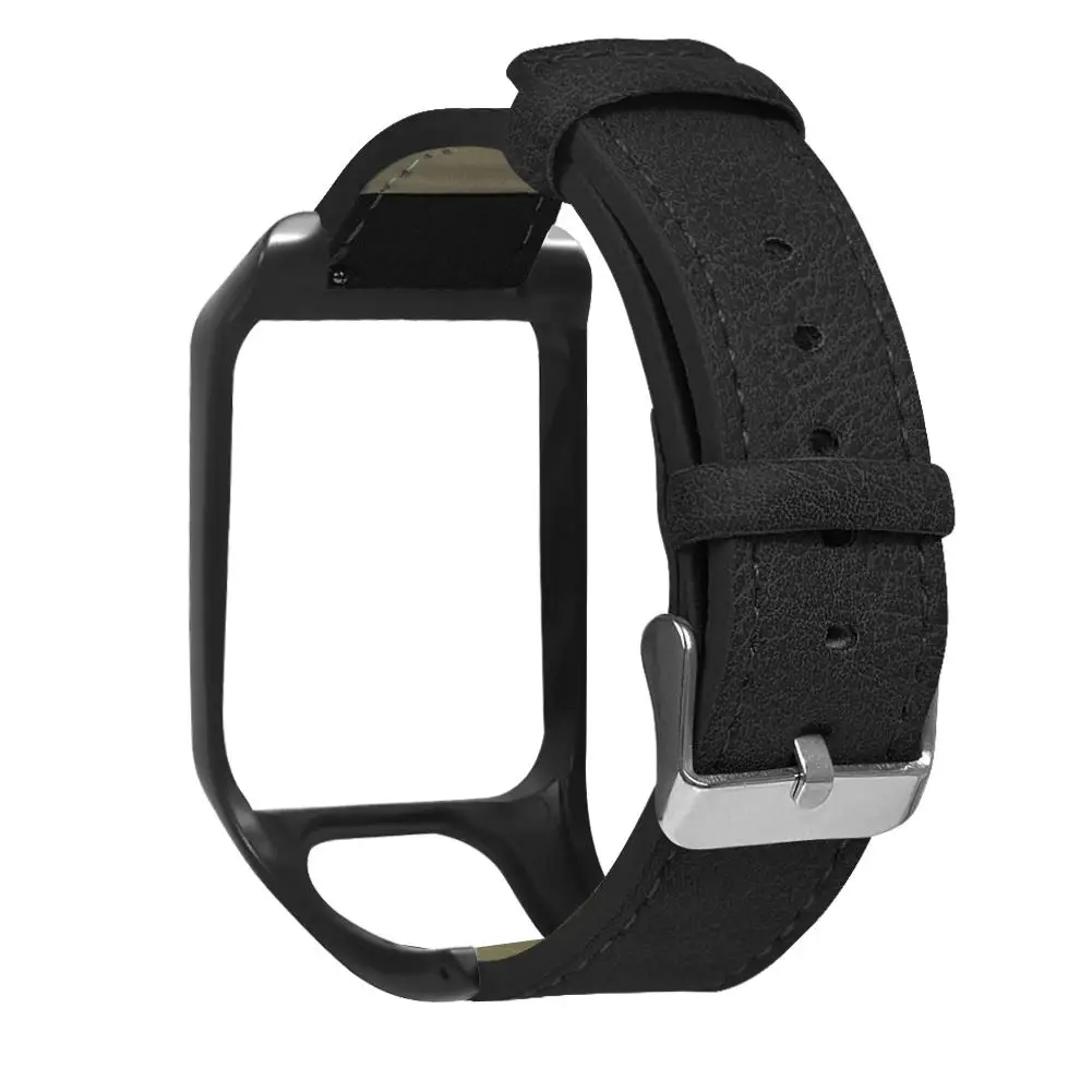 A Для TomTom 2/3 SPARK серии Runner 2 3 серии Golfer 2 серии Adventurer gps часы кожаный ремешок для замены - Цвет: A