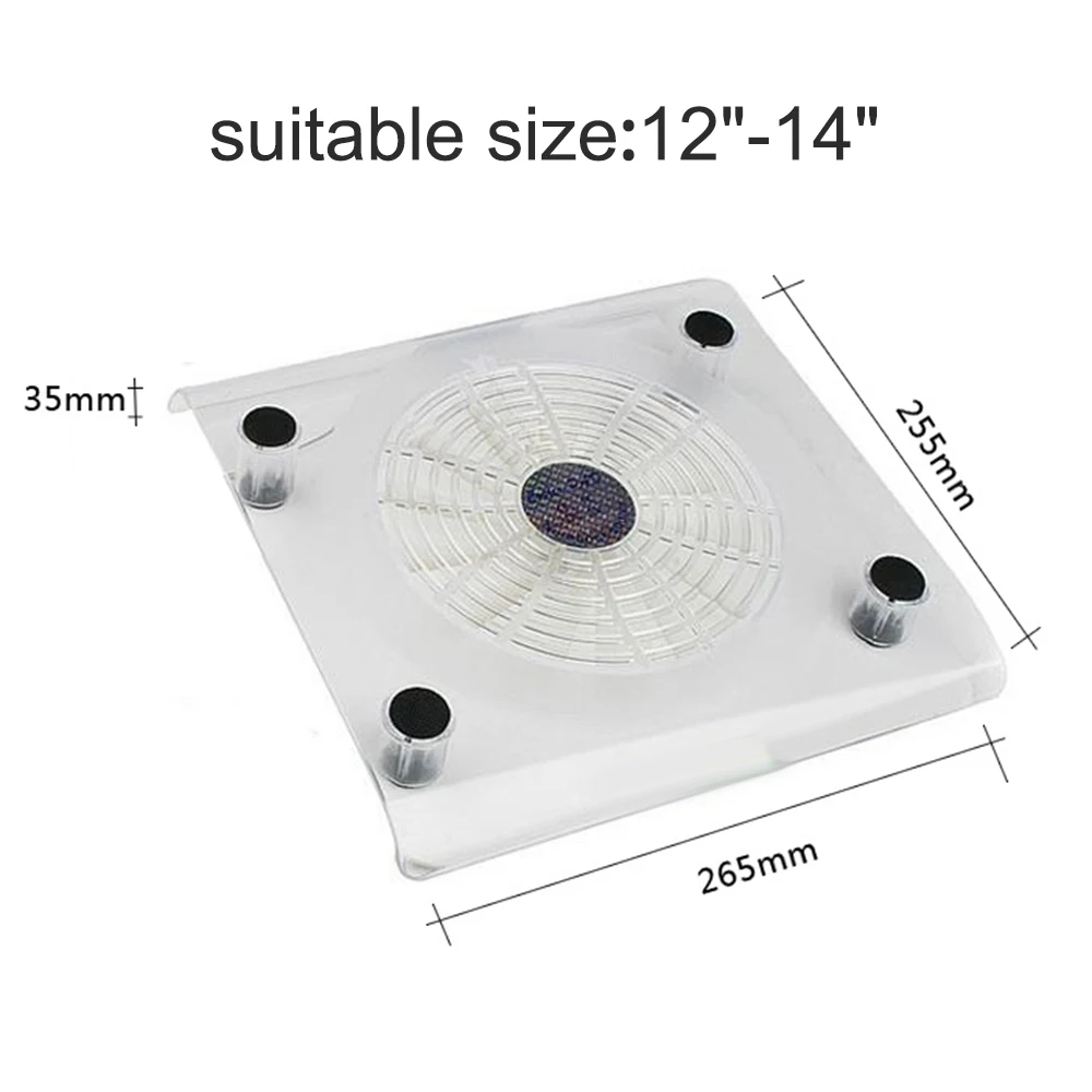 

1PC USB Notebook Cooler Blue LED Light Heatsink Laptop PC Base Computer Cooling Pad Heat Dissipation Bracket