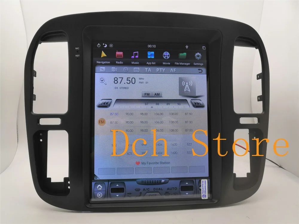 12,1 ''tesla стиль Android 8,1 автомобильный dvd-плеер gps навигация для TOYOTA LAND CRUISER LC100 1999-2002 радио Lexus lx470 PX6 ips