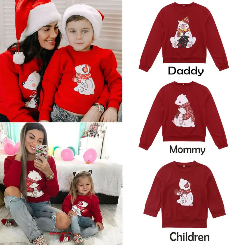 2020 рождественские Семейные одинаковые наряды свитшот от пота для детей и женщин